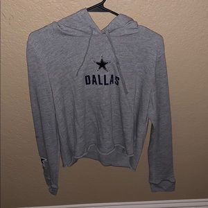 dallas cowboys hooded crop